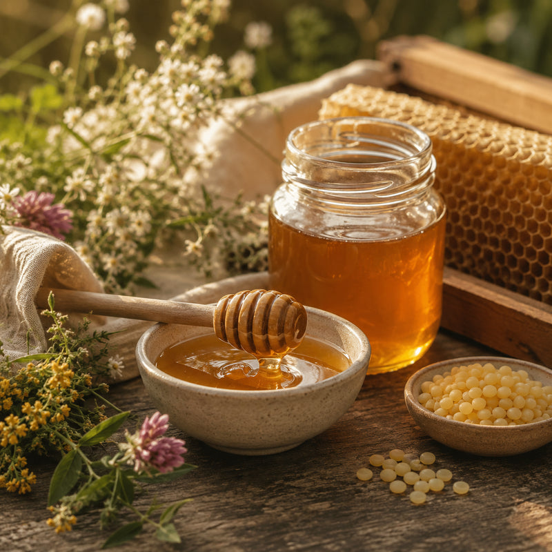 Miel brut & cire d'abeille